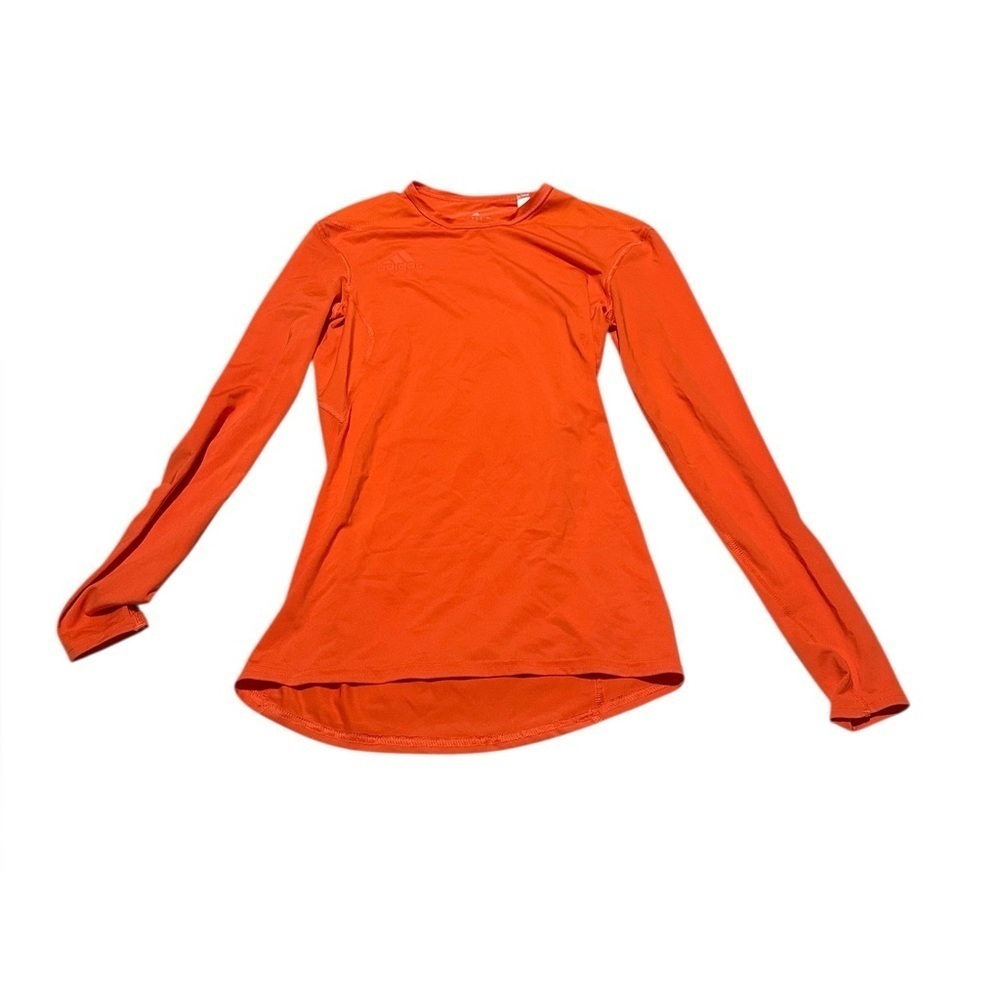 Adidas Orange Athletic Women’s Long Sleeve Base Layer Shirt